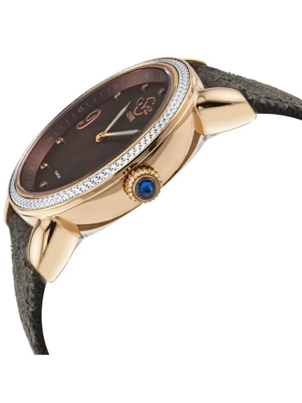 NWT Gv2 By Gevril Ravenna Floral Quartz Diamond Mother of Pearl Dial Ladies Watc